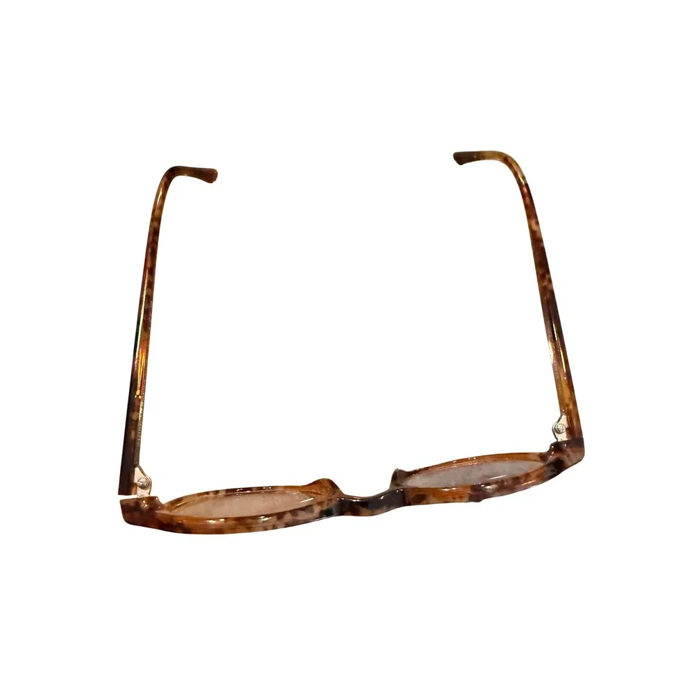 Giorgio Armani Round Tortoise Eyeglass FRAMES 47-19-140 Italy Designer Panto - Picture 4 of 12